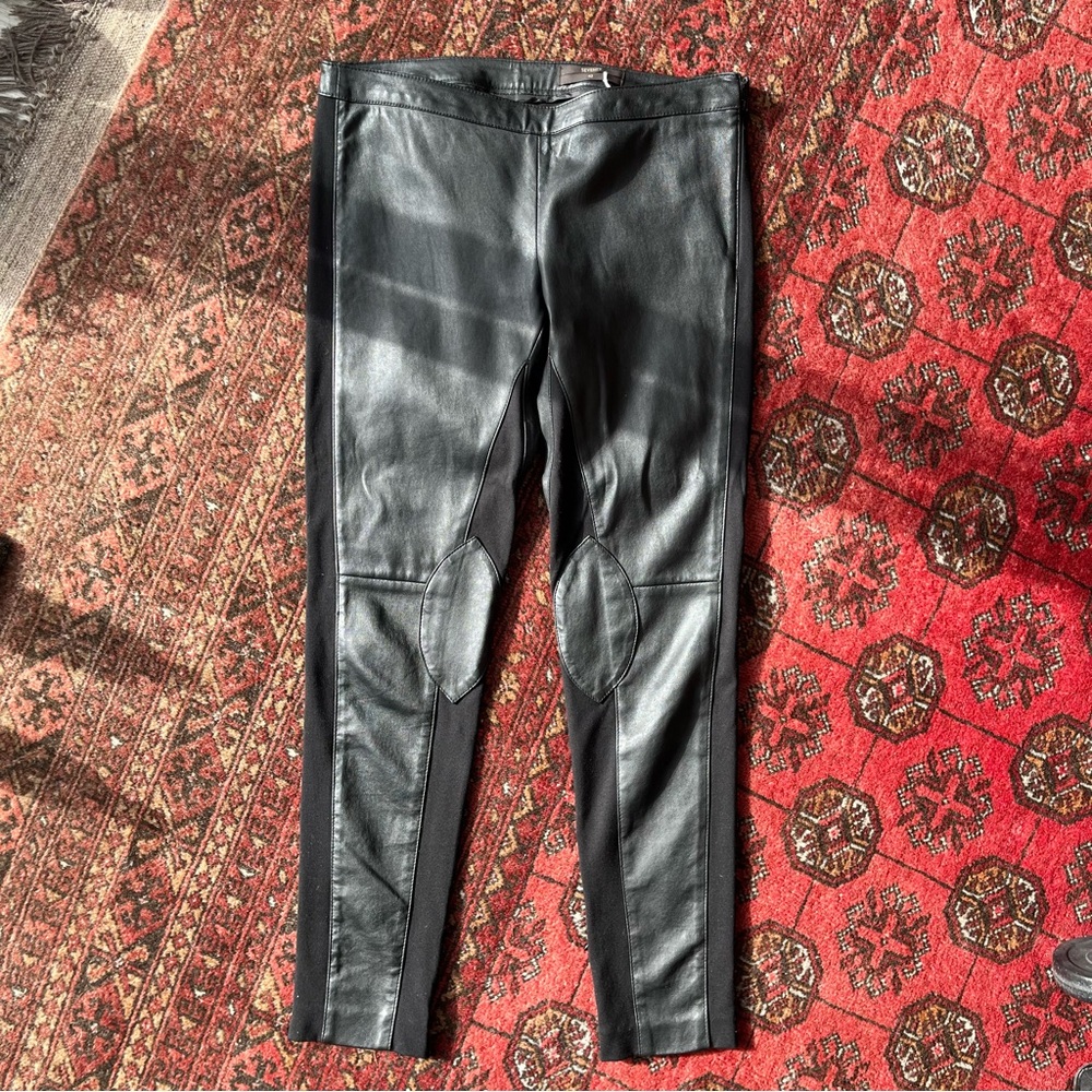 Seventy Black Leather Pants